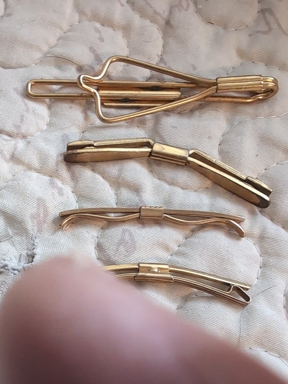 Vintage Lot Of Men's Collar And Tie Clips